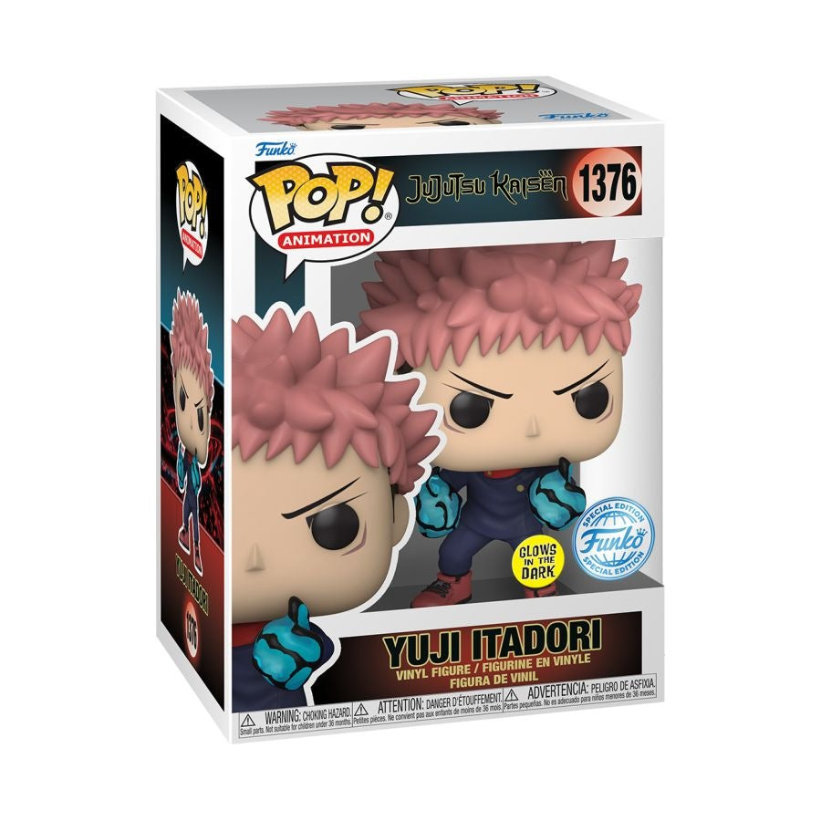 Jujutsu Kaisen - Yuji Itadori Divergent Fist US Exclusive Glow Pop! Vinyl [RS]