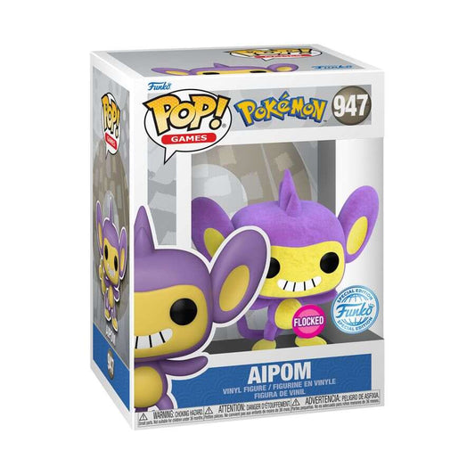 Pokemon - Aipom - 947 Flocked Special Edition - Funko Pop! Figure