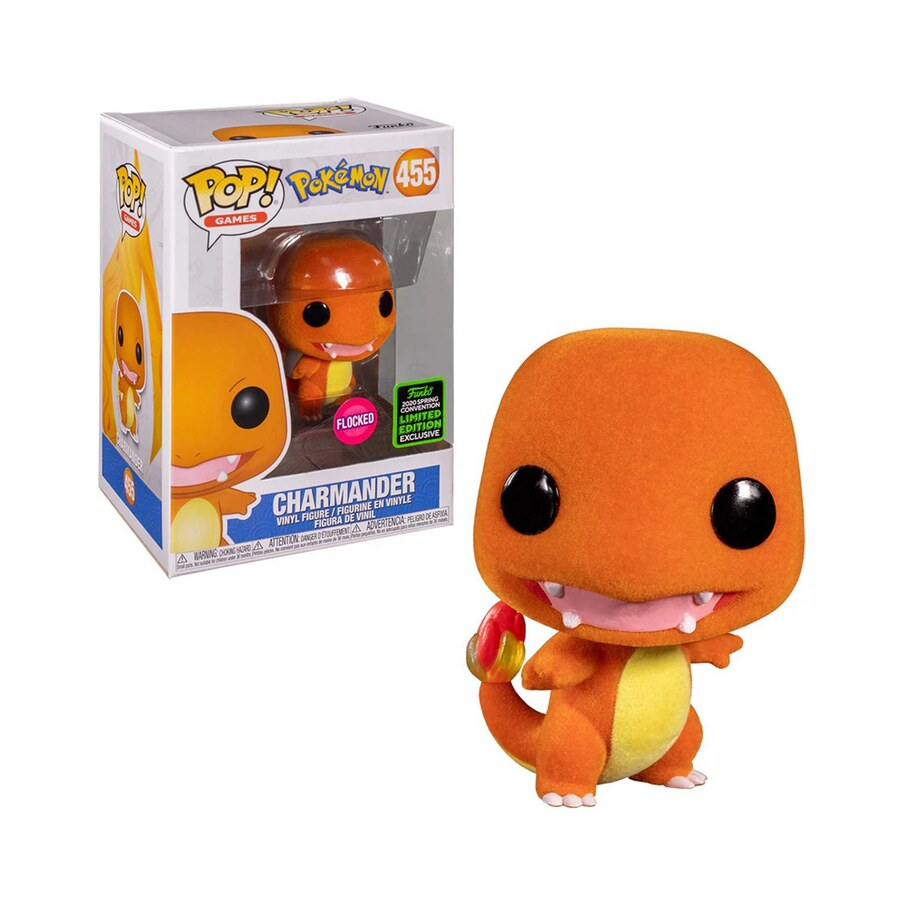 Pokemon Charmander 455  FLOCKED Funko Pop! Vinyl Figure LIMITED EDITION + Free Protector