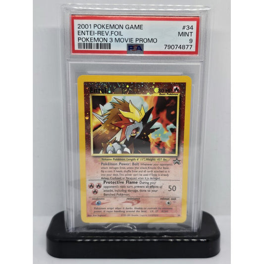 Entei #34 Pokemon Movie 3 Promo PSA 9 Graded Card