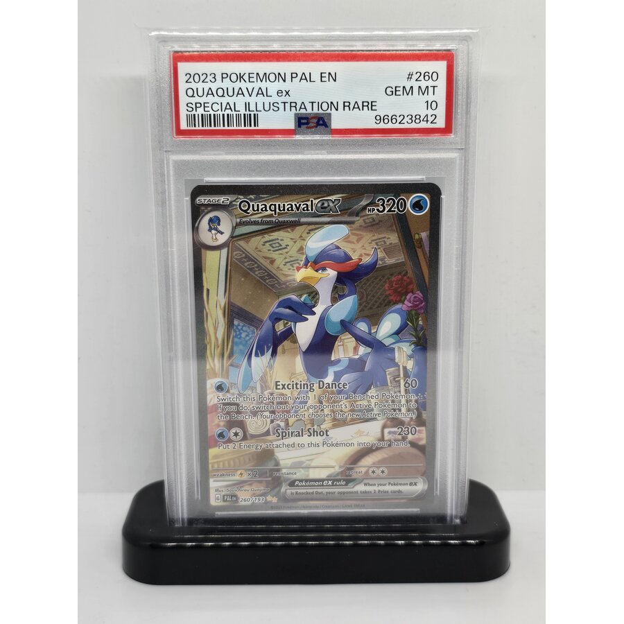 Quaquaval EX #260 Paldean Fates Special Illustration Rare PSA 10 Graded Card