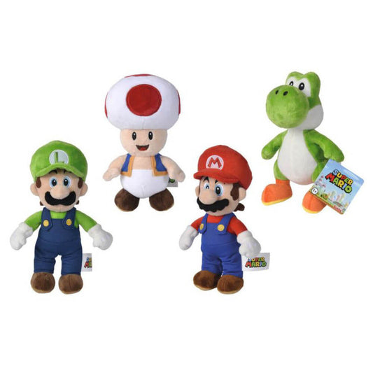 Super Mario Small Plush (4 Asst)